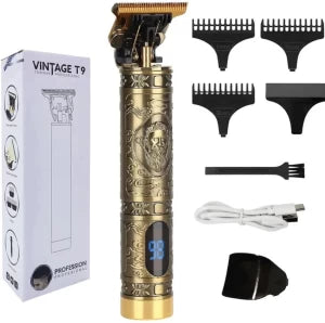 T9 USB Rechargeable Digital Hair Trimmer - فری ڈلیوری