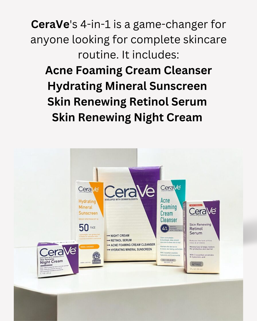 CeraVe 4-in-1  Complete Skin Care FREE DELIVERY